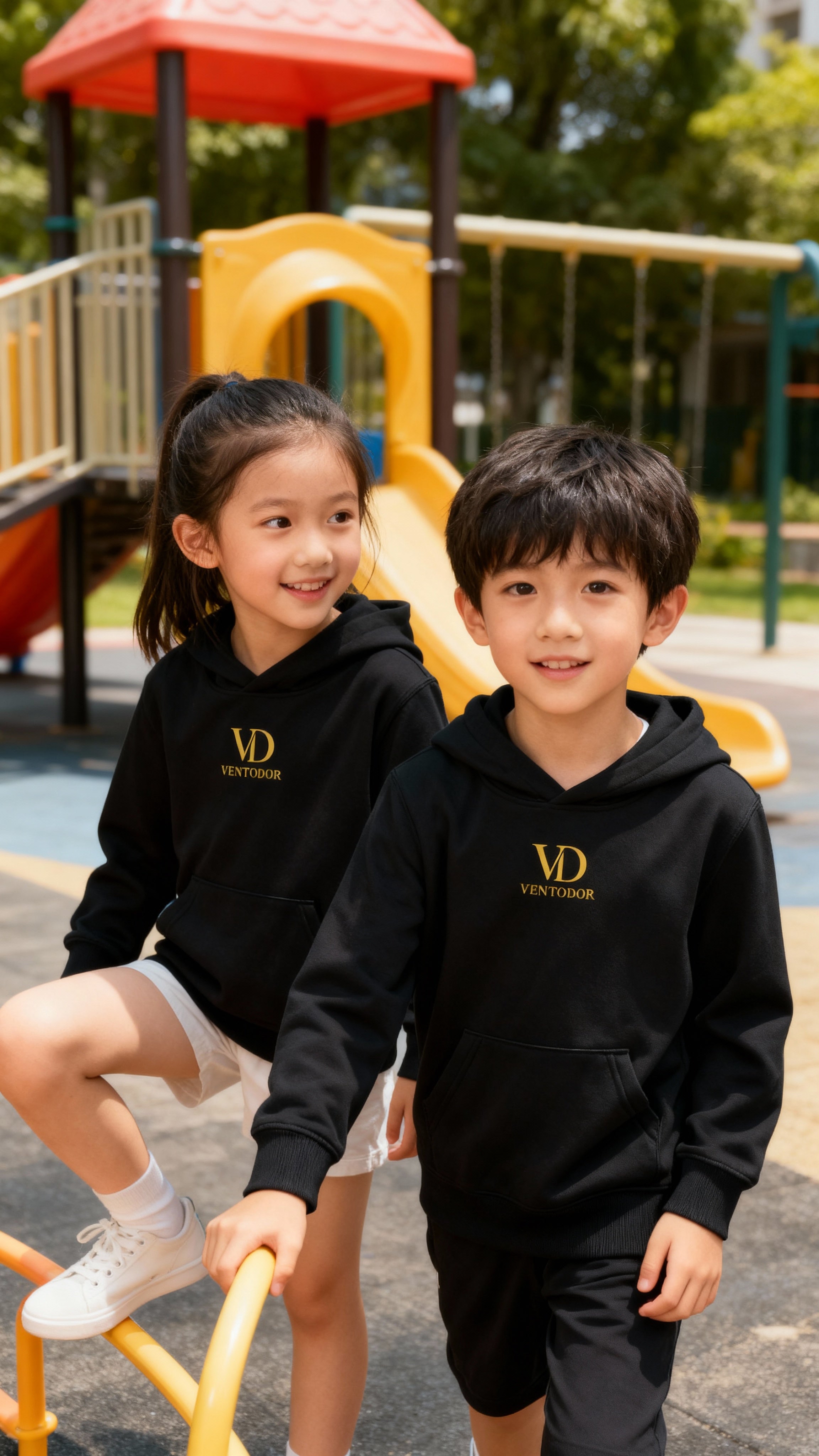 Ventodor Kids Essential Hoodie β Black Edition <<STSK180>>