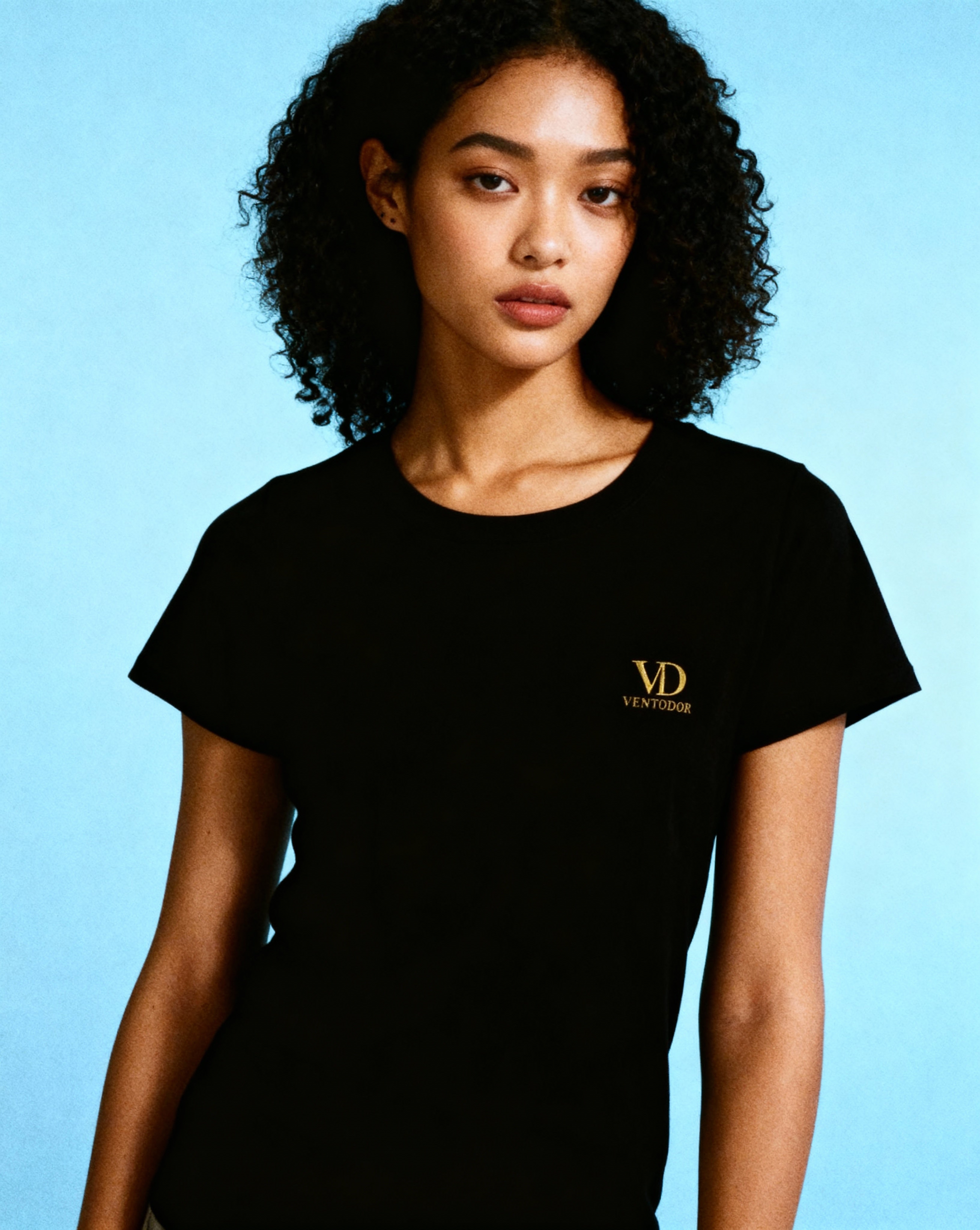 Ventodor “Organic Form” Women’s Fitted Tee – Black Edition <<STTW079>>