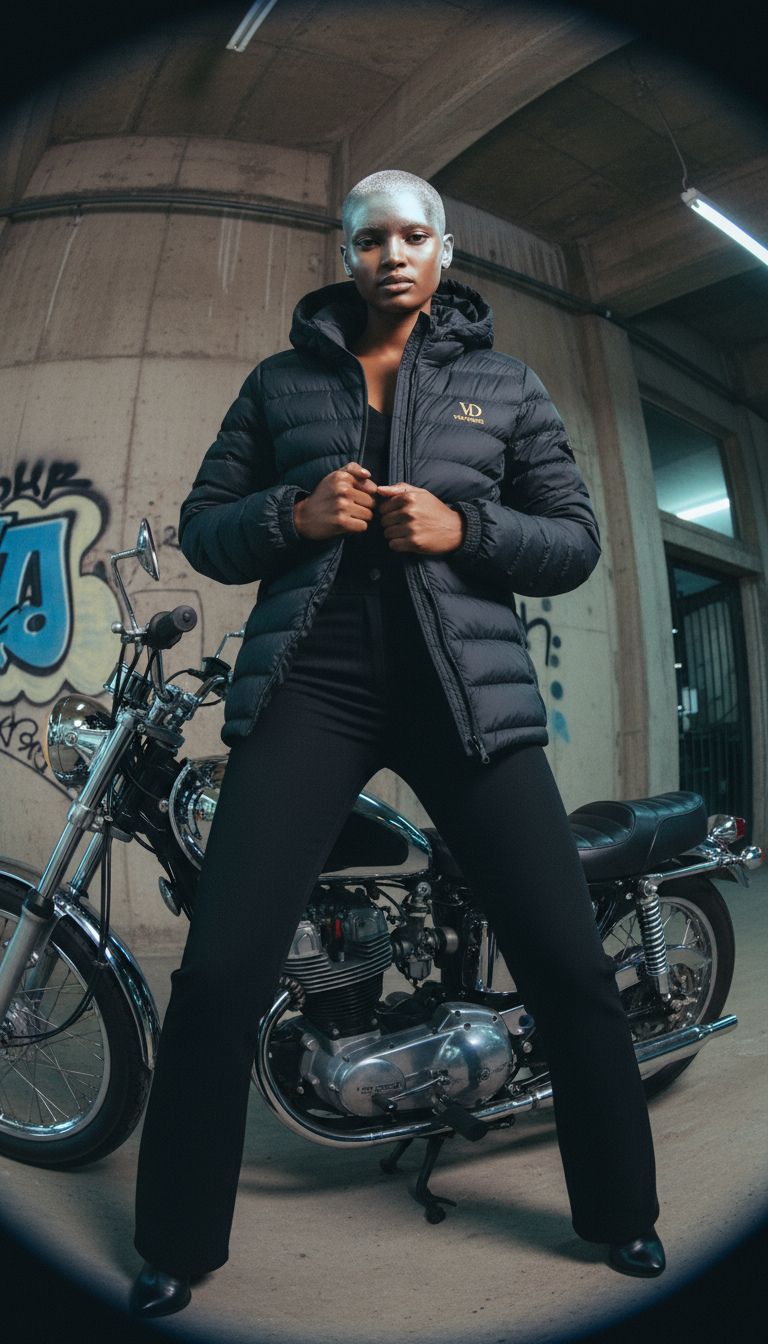 VENTODOR “Urban Motion” Puffer Jacket – Black & Gold Edition <<STJW191>>