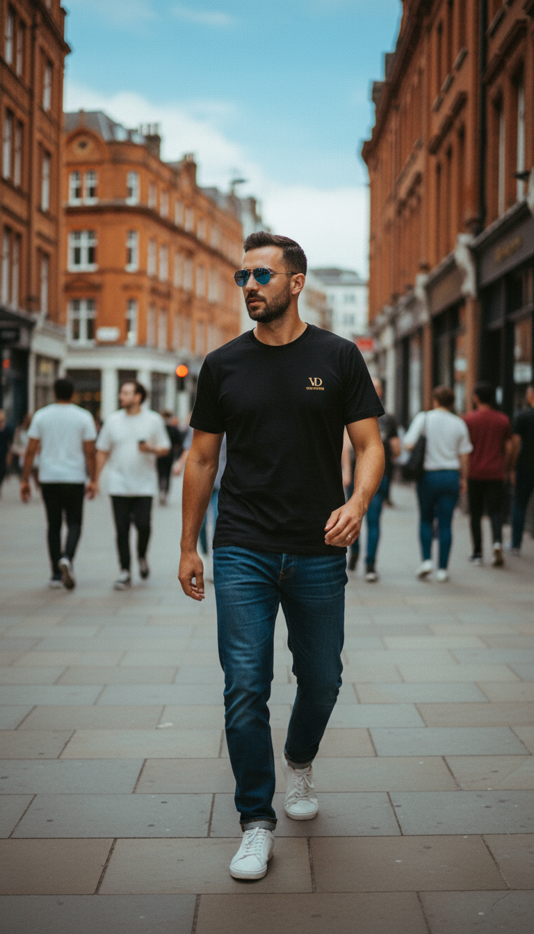 Ventodor “Signature Minimal” Tee – Black Edition <<STTU758>>