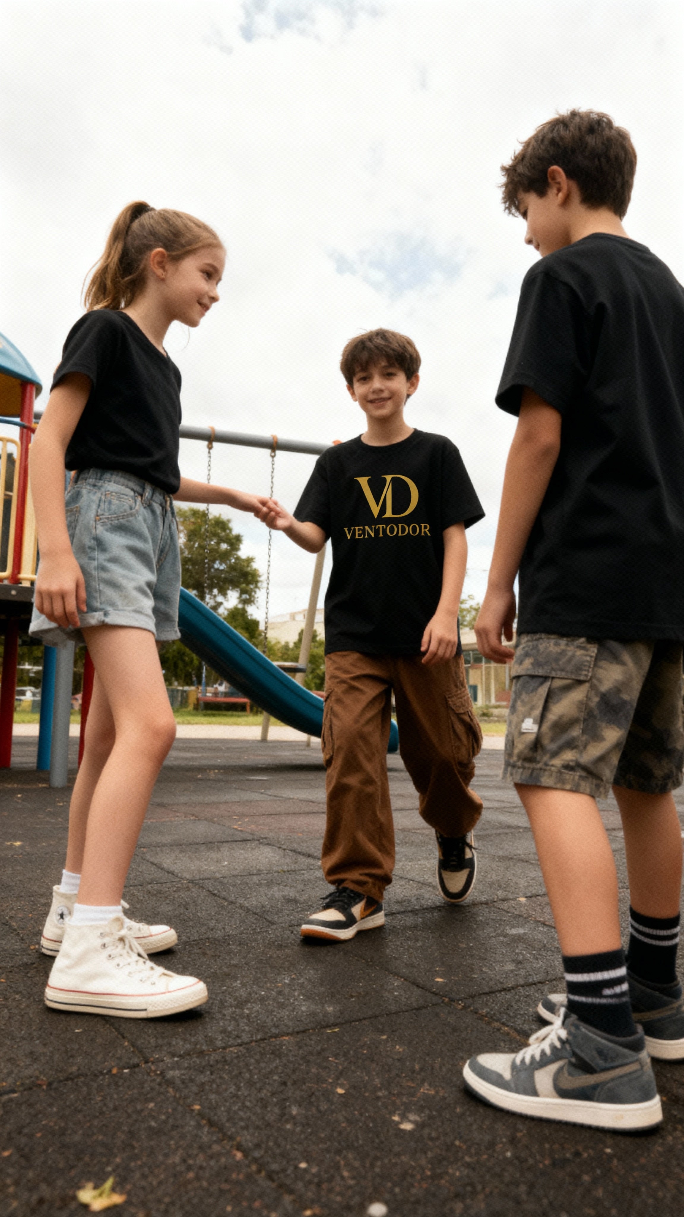 Ventodor Kids Logo Tee – Black Edition <<No.STTK184>>