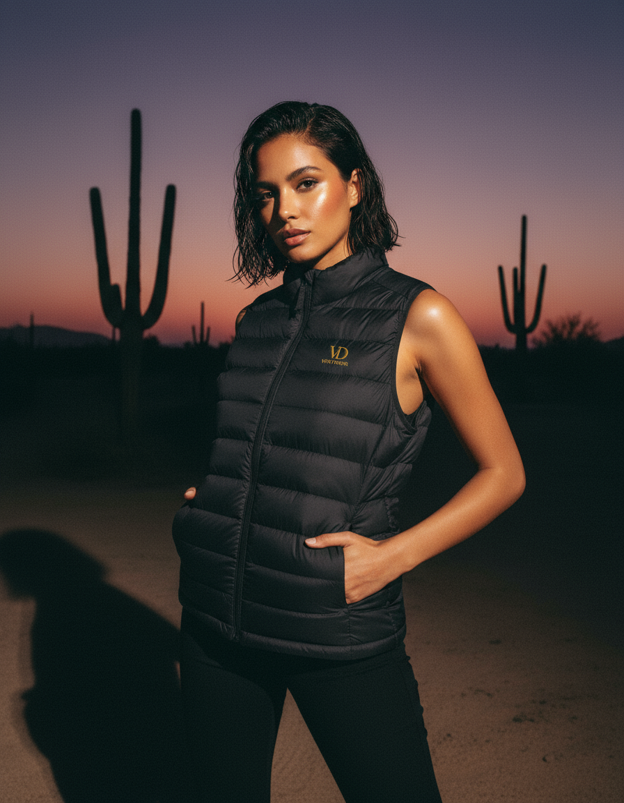 VENTODOR “Core Layer” Puffer Vest – Black & Gold Edition <<STJW190>>