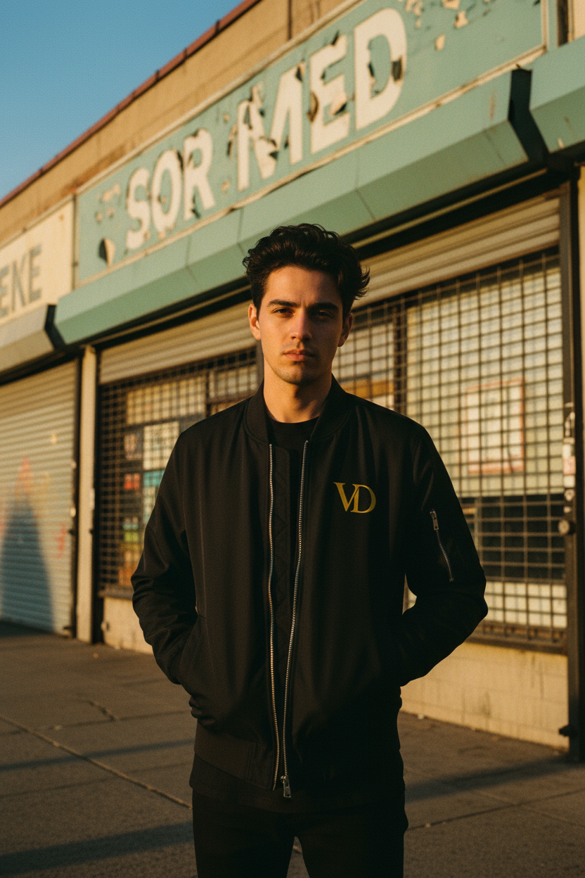 Ventodor “Heritage Premium” Bomber Jacket – Black Edition <<STJU251>>