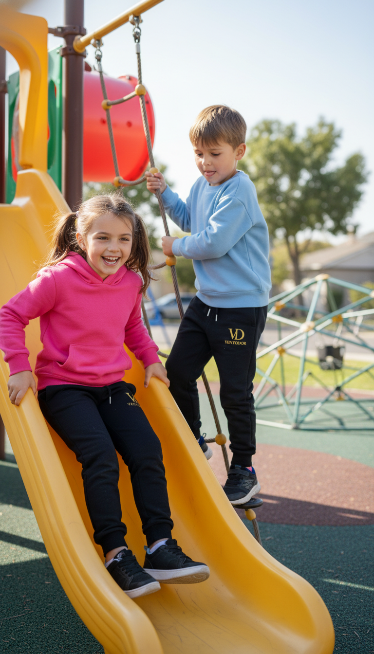 Ventodor Kids Performance Sweatpants – Black Core Edition <<No. STSK183>> (unfertig)