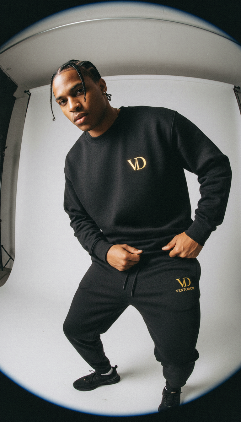 Ventodor “Essential Core” Sweatshirt – Black Edition <<STSU178>>